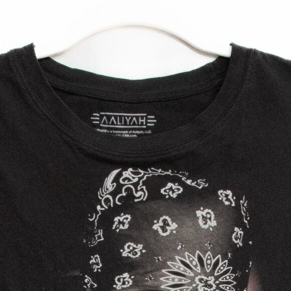 Aaliyah Short-Sleeve Black Graphic Tee - Picture 2 of 8